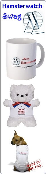 official Hamsterwatch swag - shirts, mugs, hats, and more